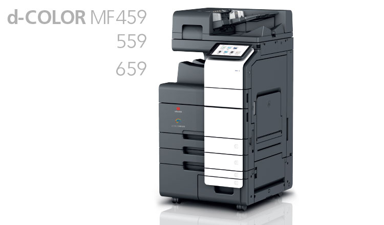 Productive full-colour multifunctional printers are at the core of document flow in large corporations, municipalities, universities, and departments. d-Color MF459 and MF559 are Olivetti’s reliable mid-range colour solution designed for demanding offices, while d-Color MF659 offers already a touch of production workflow. They perform with 45, 55 and 65 prints per minute combined with a 300-sheet dual-scan document feeder and extensive 8 GB memory and a super-fast SSD drive which ensures all the productivity you need. Designed for highest quality output all three systems can be equipped with a range of finisher options. A3-plus printing allows for edge-to-edge documents.