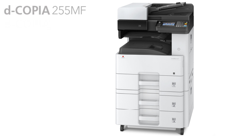 This compact multifunctional printer is ideal for schools, and small-to medium offices requiring space saving design for an A3 capable copy-print-scan system. What makes the d-Copia 255MF so remarkable is its affordability and low-maintenance requirements. The drum is supposed to last for 300,000 prints. Its print speed of 25 ppm combined with colour scanning makes it an efficient helper in schools and offices.