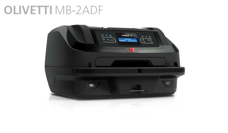 The Olivetti MB-2 ADF combines a printer, scanner and cheque reader in one compact device. The latest model of the world’s most popular bank counter printer range is available from Durban Data Imports and is capable of handling ID cards, multiple sheets, passbooks and passports and can also process cheques and enable bill payments.

Documents and cheques are inserted at the front, of the machine, and output at the top, which not only allows simple and quick access but also saves space. With its versatility to manage a wide range of documents, and the capability of reading OCR, barcodes and MICR, the MB-2 ADF represents one of the most versatile and complete multifunctional counter printer/scanners currently available on the market.